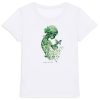 face_0_0 T-shirt Femme Epais "Voyageuse des brumes"