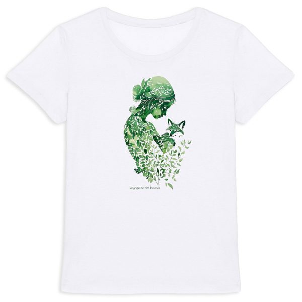 face_0_0 T-shirt Femme Epais "Voyageuse des brumes"