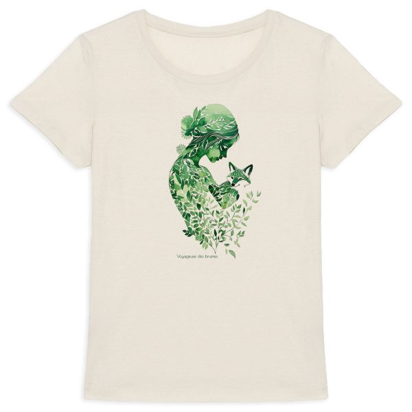 face_1_1 T-shirt Femme Epais "Voyageuse des brumes"