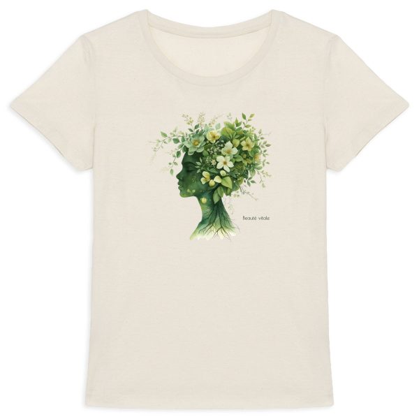 face_1_1 T-shirt Femme Epais "Beauté vitale"