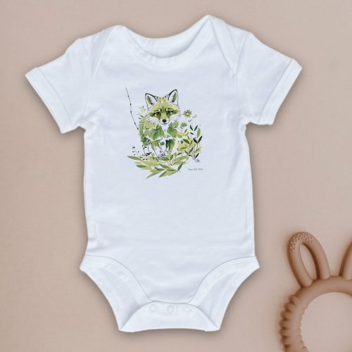 visual_Blanc Body bébé "Filou des bois"
