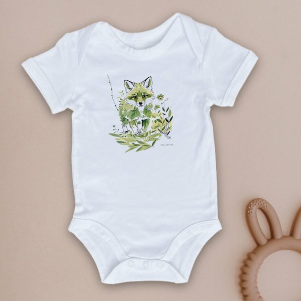 visual_Blanc Body bébé "Filou des bois"