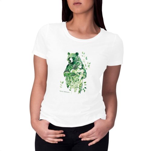 visual_Blanc T-shirt Femme Epais "Force intérieure"